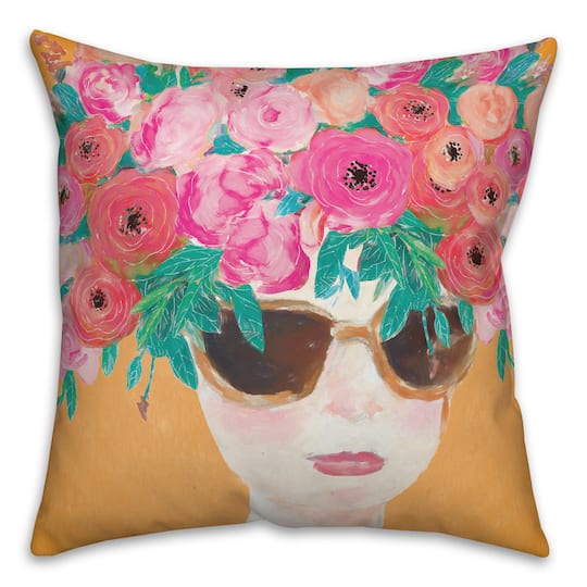 Michaels, Flower Head Throw Pillow – Category: Pillows